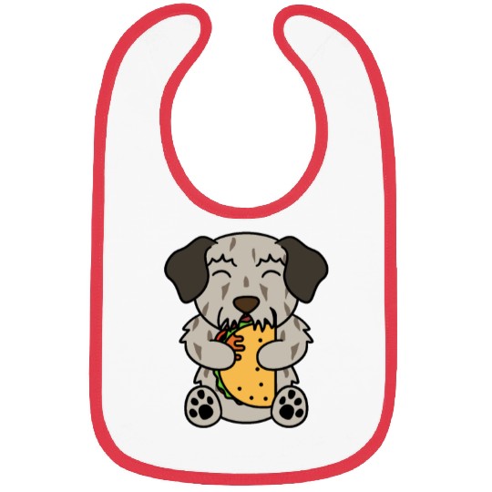 Irish Wolfhound Taco Lover Bibs
