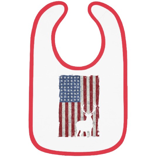 American Flag Deer Hunting Distressed Usa Bibs