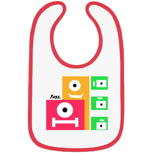 Alien Cubes - Friendly design Bibs