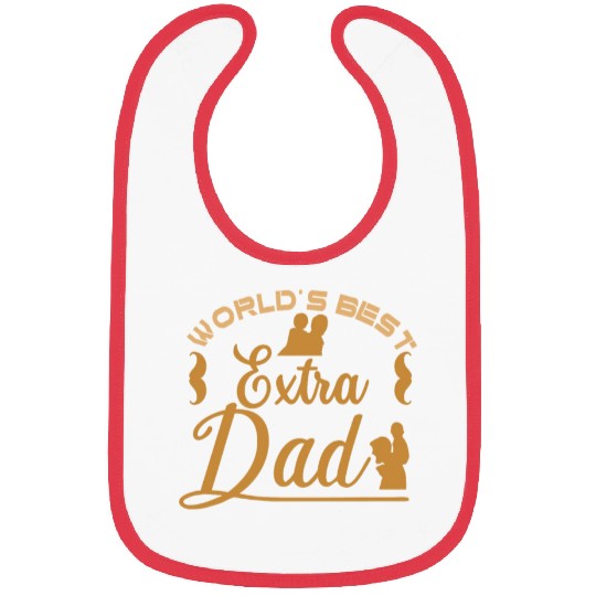 World's Best Extra Dad Sayings Stepdad Stepfather Bibs