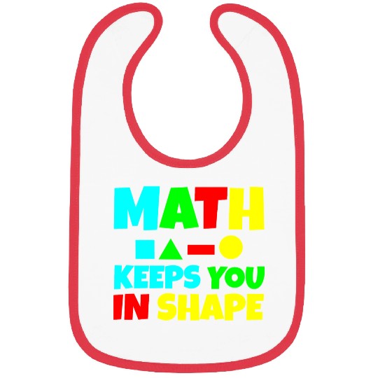 Math Keeps You In Shape 2 Bibs