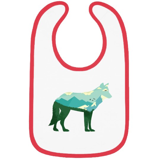 Mountain Wolf Bibs