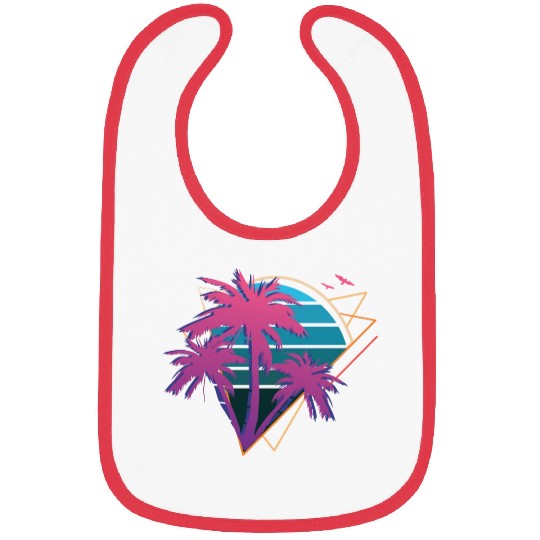 Neon Palm Trees Bibs