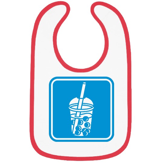 Button sign bubble tea Bibs