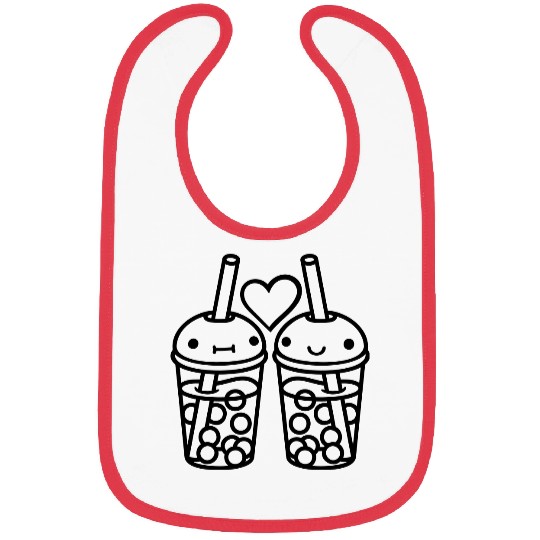 2 team bubble tea Bibs