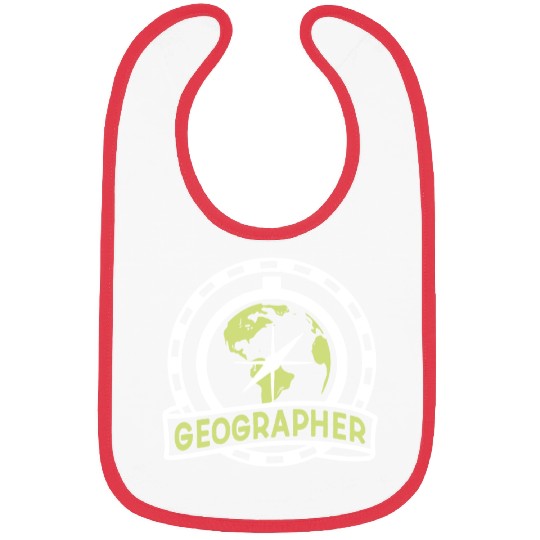 Geographer Teacher Geography Student Geographic Bibs