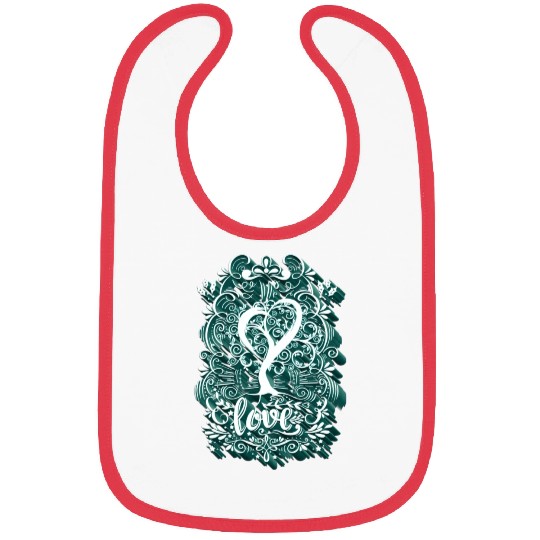 Love - Elf Tree (Heart Version) Bibs
