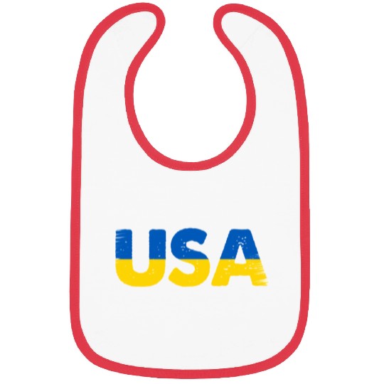 I Stand with Ukraine Ukraine Flag Bibs