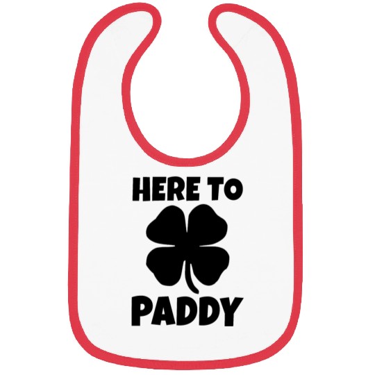 Here To Paddy Fun Irish Clover Party Bibs