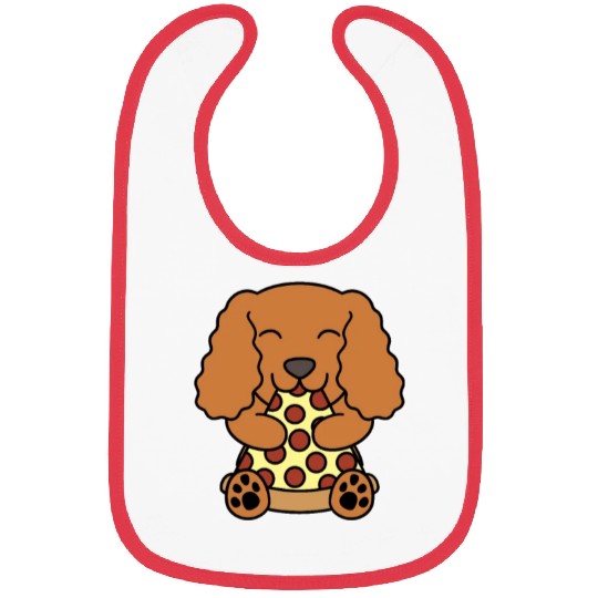 Cocker Spaniel Pizza Lover Bibs