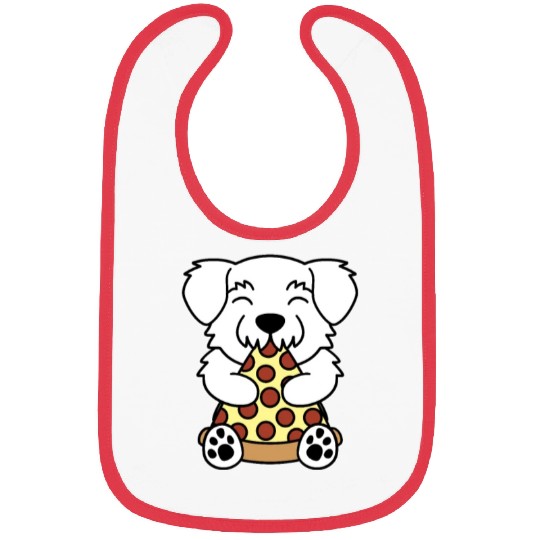 Maltese Pizza Lover Bibs