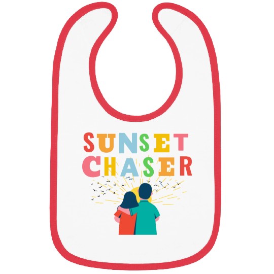 Sunset chaser romantic view Bibs