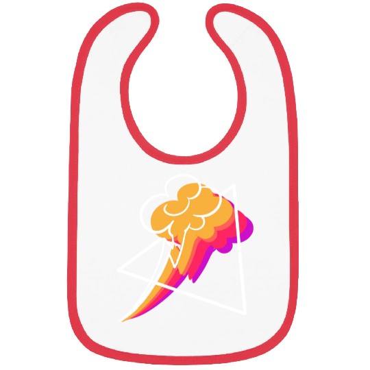 Synthwave Thunderstorm Meteorologist Gift Bibs