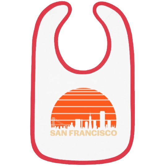 Retro San Francisco California Skyline Bibs