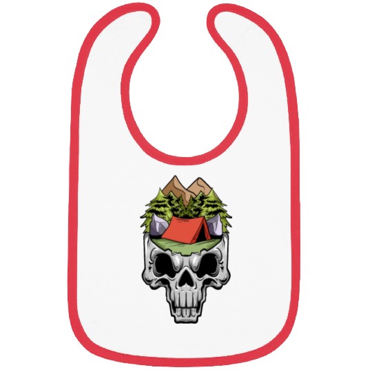 Camper Campsite Skull Skeleton Head Camp Camping Bibs