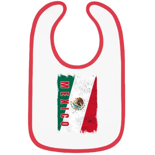 Mexico Flag Bibs