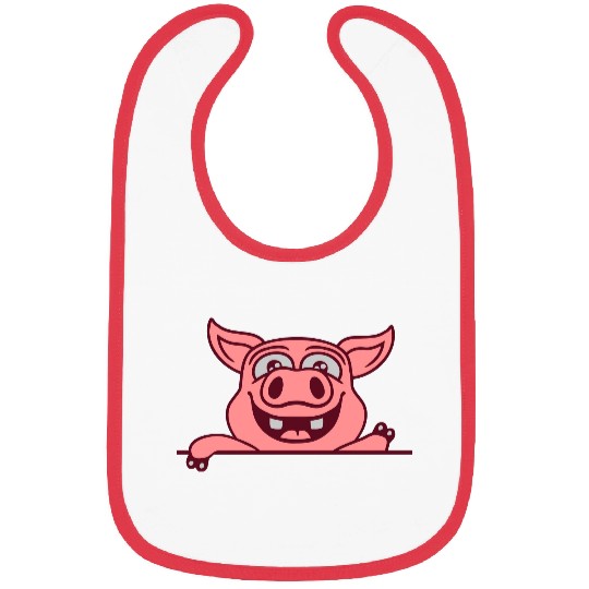 barn pig waving friendly Bibs