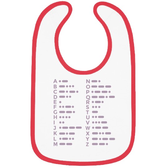 Morse Code Alphabet Design Bibs