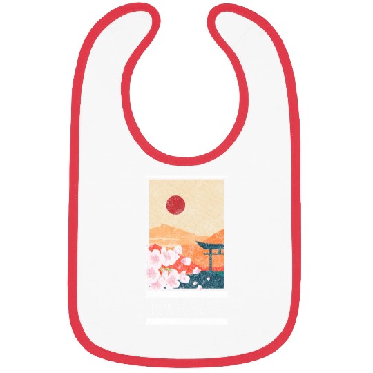 Japan Asia Spring Pink Bibs