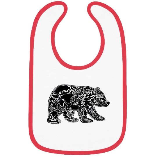 Black Bear Tattoo Black Bibs