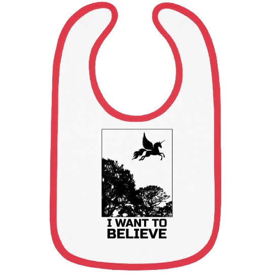 Unicorn "I Want To Believe" UAP Outfit Alien Ufo Bibs
