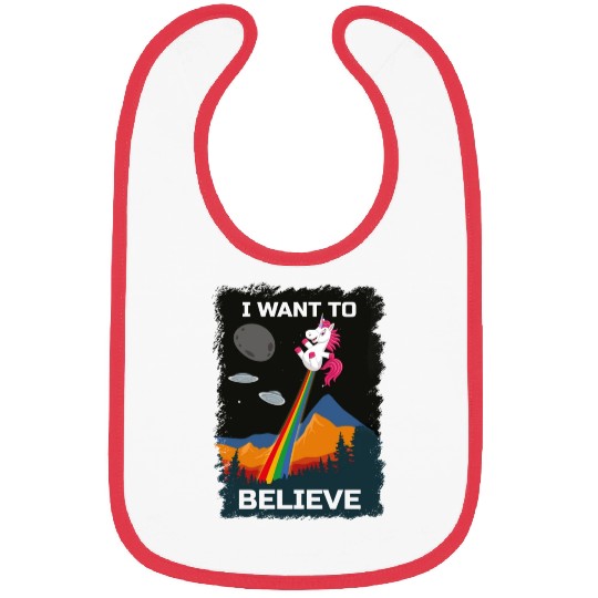 Unicorn "I Want To Believe" UAP Outfit Alien Ufo Bibs