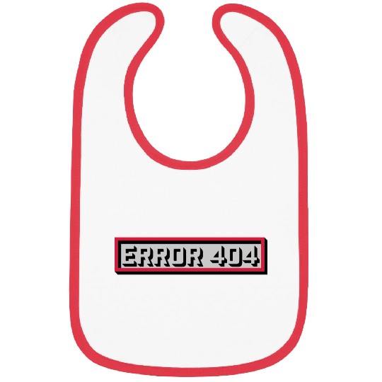 Error 404 message computer Bibs