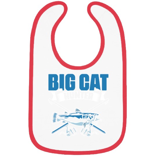 Big Cat Hunt Funny Catfish Fishing For A Catfisher Bibs
