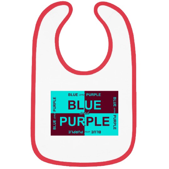 Blue and Purple Design Bibs