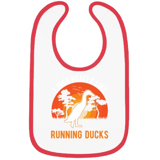 I Just Really Like Running Ducks Bibs