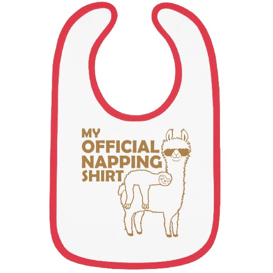 sloth llama napping Bibs