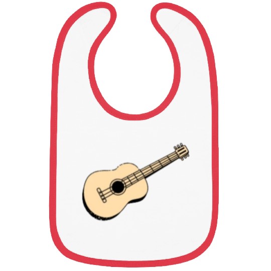 Everyday clothes printed with guitar Bibs