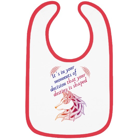 Love Moments Of Decision That Your Destiny Shaped Bibs
