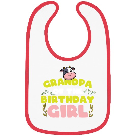 Cow Birthday, Farmer Birthday Girl Bibs