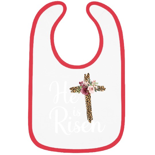He Is Risen Jesus Christ Cross Easter Sunday Bibs