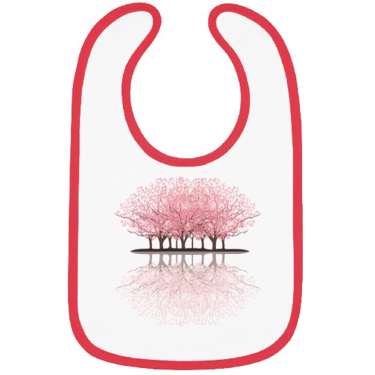 Sakura Blossoms Flower Forest Sakura Blossoms Flow Bibs