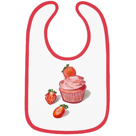 Strawberry Cupcakes Bibs