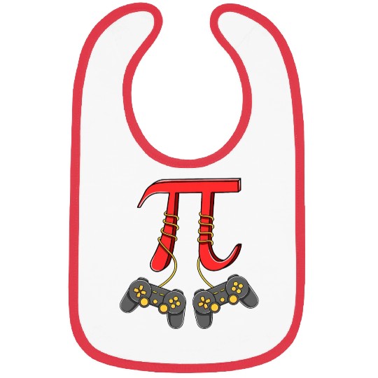 Pi Day Video Game Controllers 3 14 Symbol Math Bibs