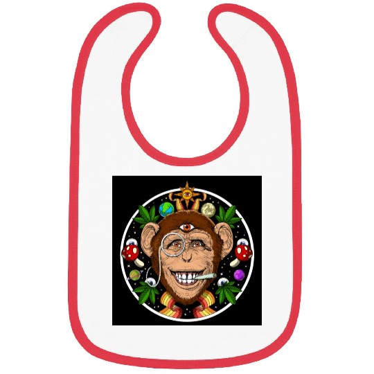 Psychedelic Monkey Stoner Bibs