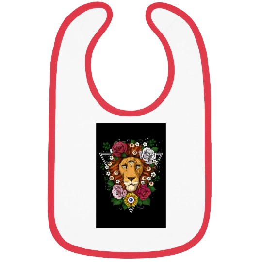 Psychedelic Lion Bibs