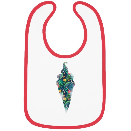 Ice Cream Tropical Floral Flower Bibs