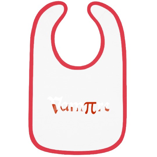 Vampire Funny Halloween PI Day Joke Costume Math Bibs