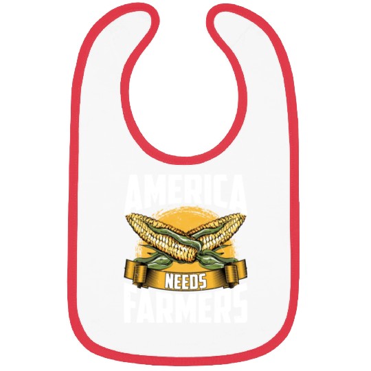 America Needs Farmers Funny Corn Farming Bibs