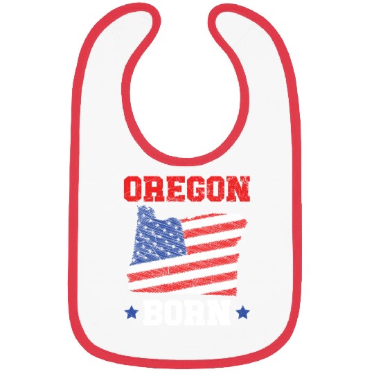 Oregon Born USA America Oregonians Travel Tourist Bibs