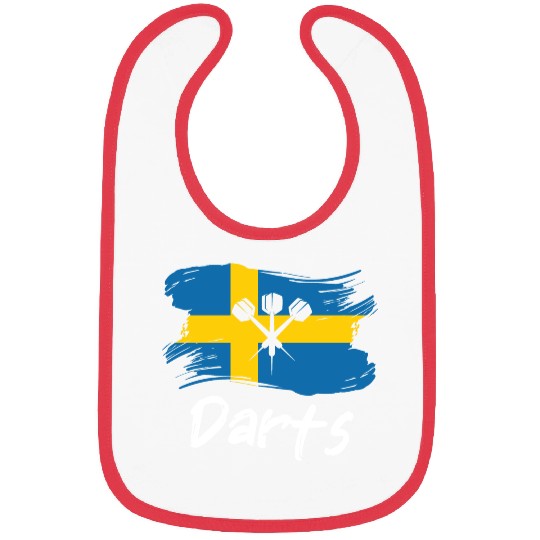 Darts Sweden Flag Dart Throwing Sweden Country Bibs
