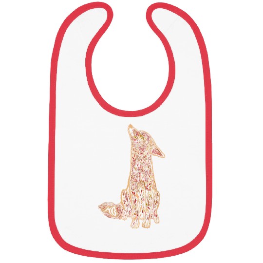 Red Wolf Proud Pup Bibs