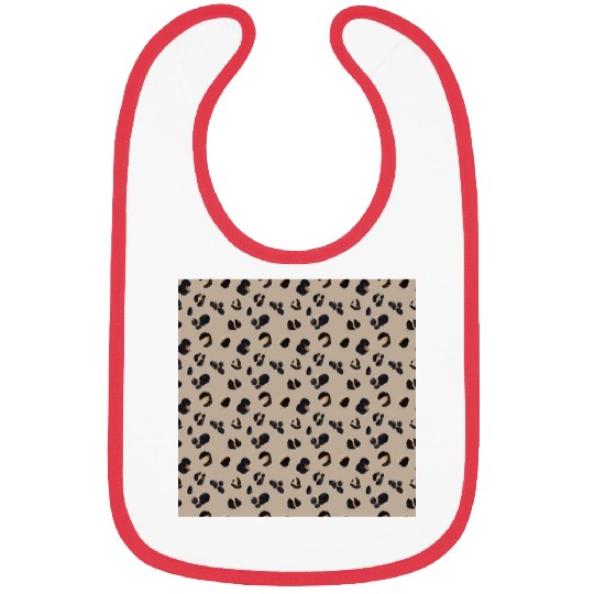 Leopard Animal Print Pattern Bibs