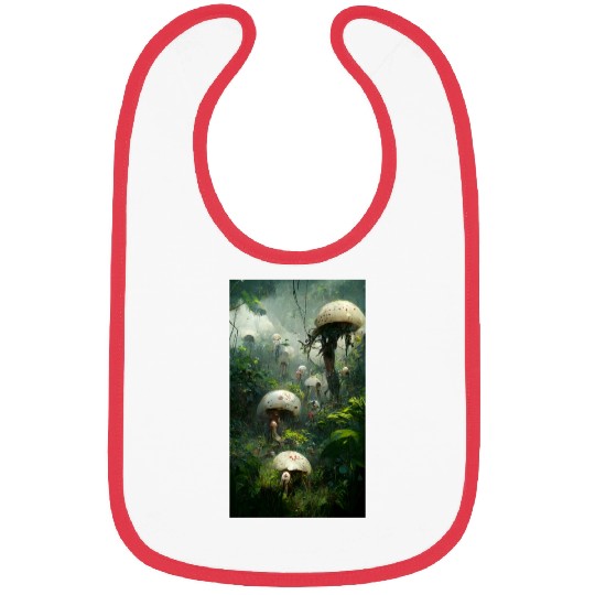 Mushrooms in the jungle. Unusual mushrooms in the Bibs