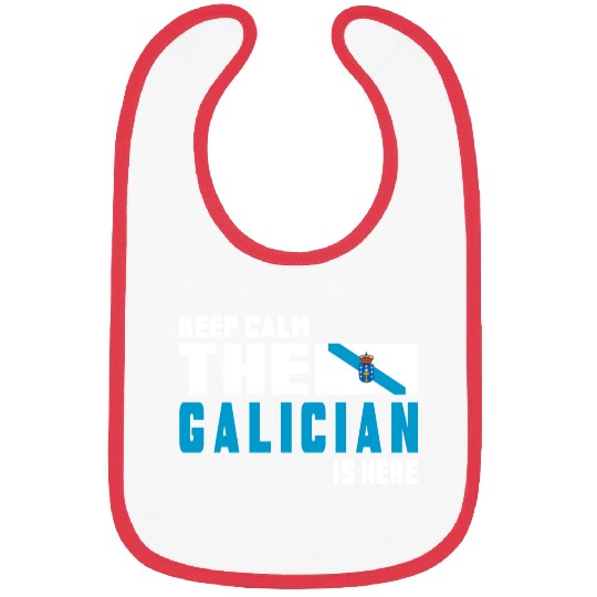 Keep calm Galicia flags design Bibs