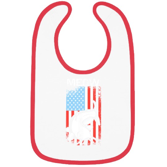 Catfishing American Flag Bibs